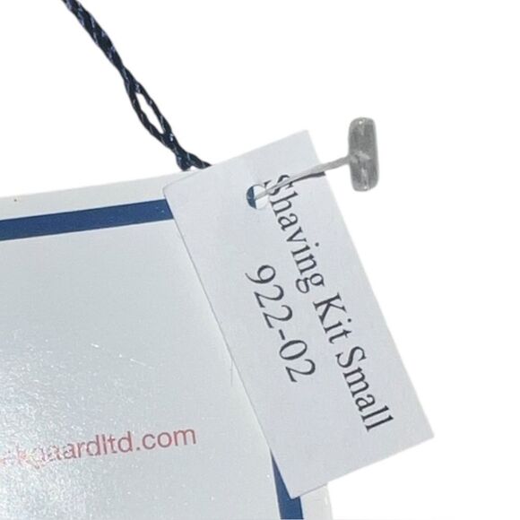 Baekgaard Flags Men's Shaving Kit Small Bag Blue Travel Blue NWT - Picture 4 of 4